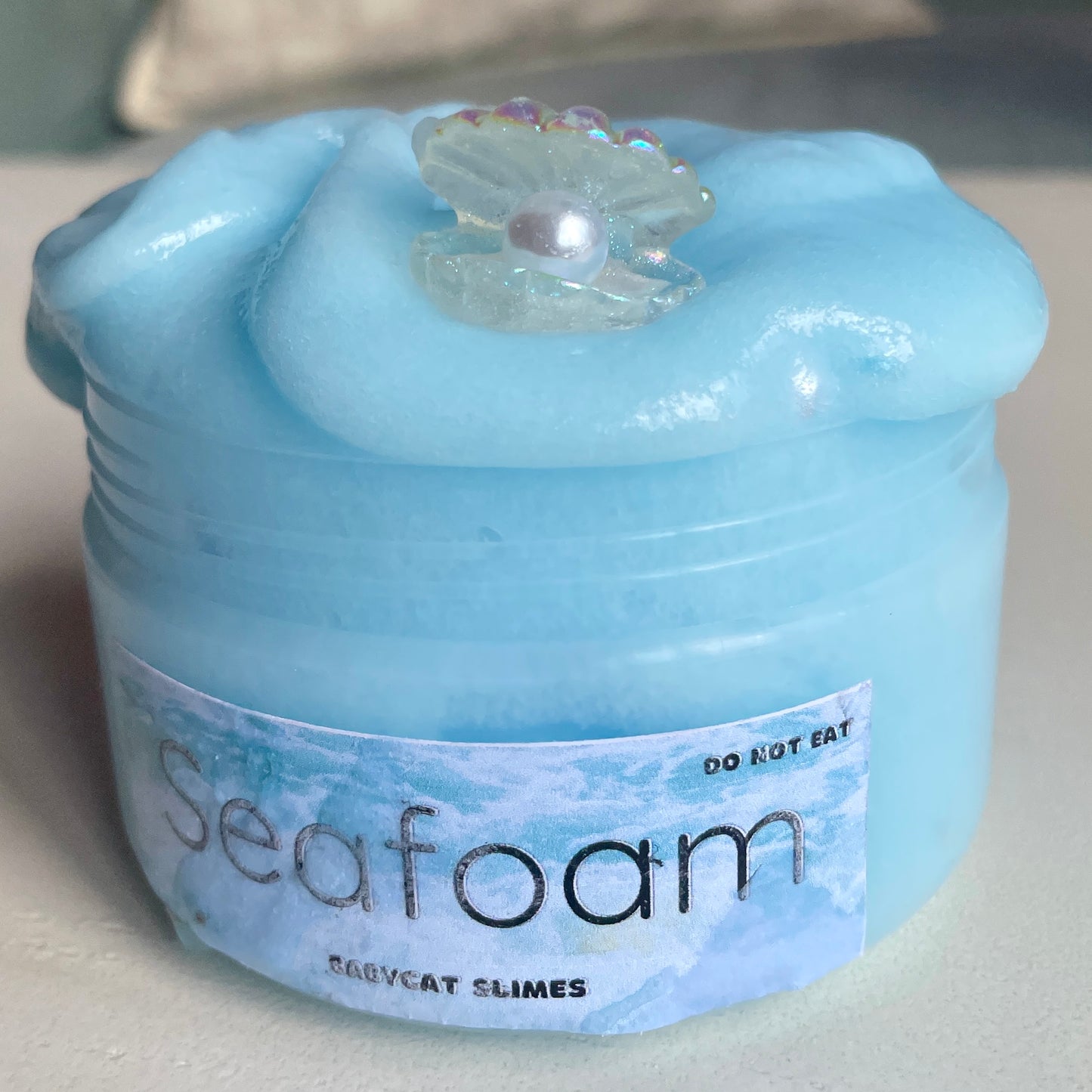 Seafoam - Coated clear + icee = jelly slime