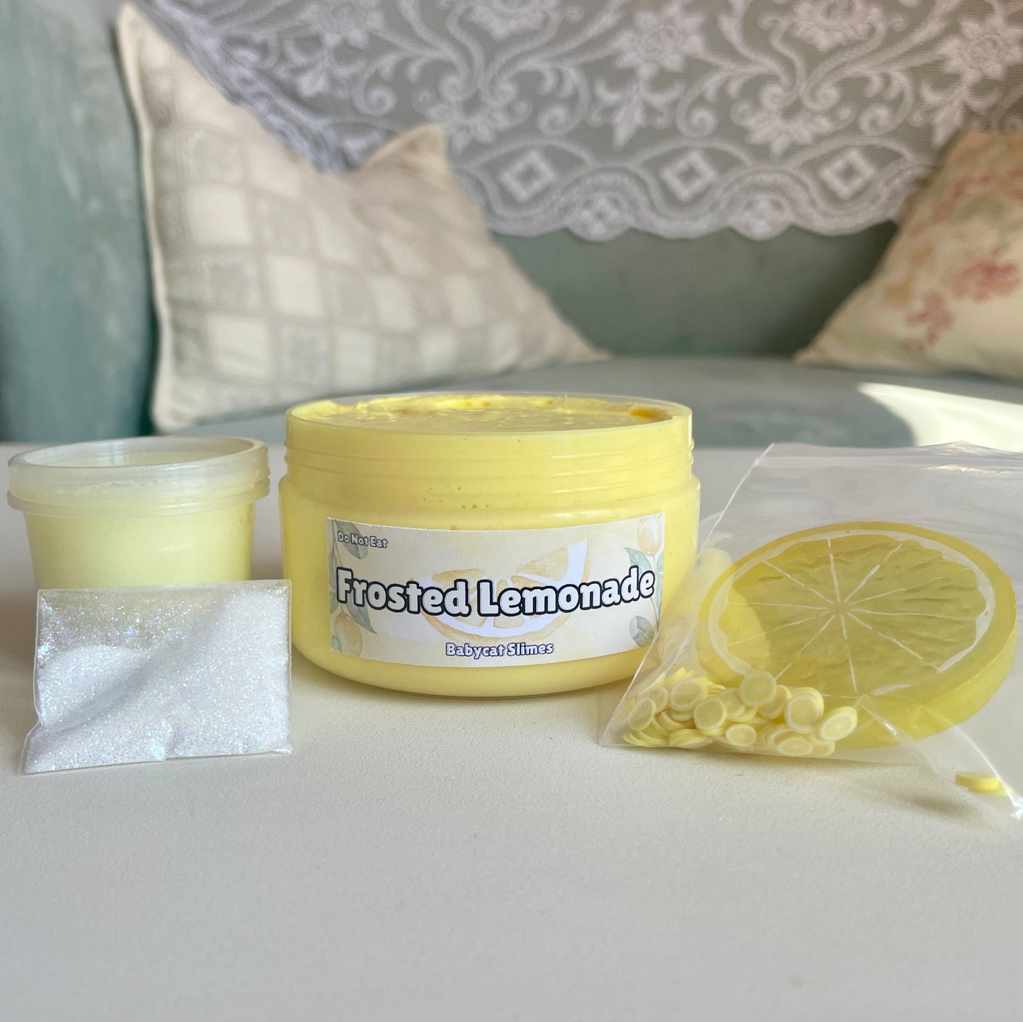 Frosted Lemonade - Butter + cloud = snowbutter slime