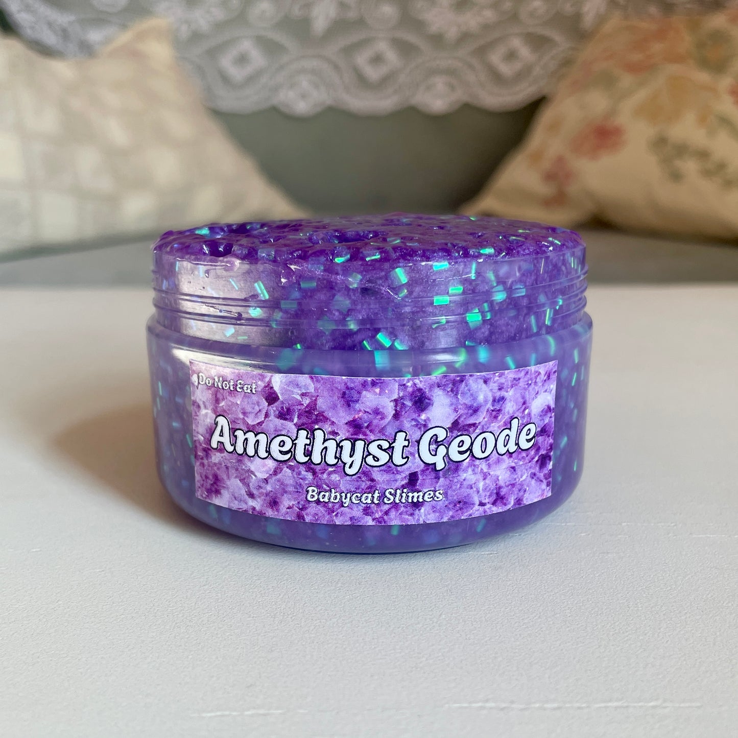 Amethyst Geode - Clear bingsu slime