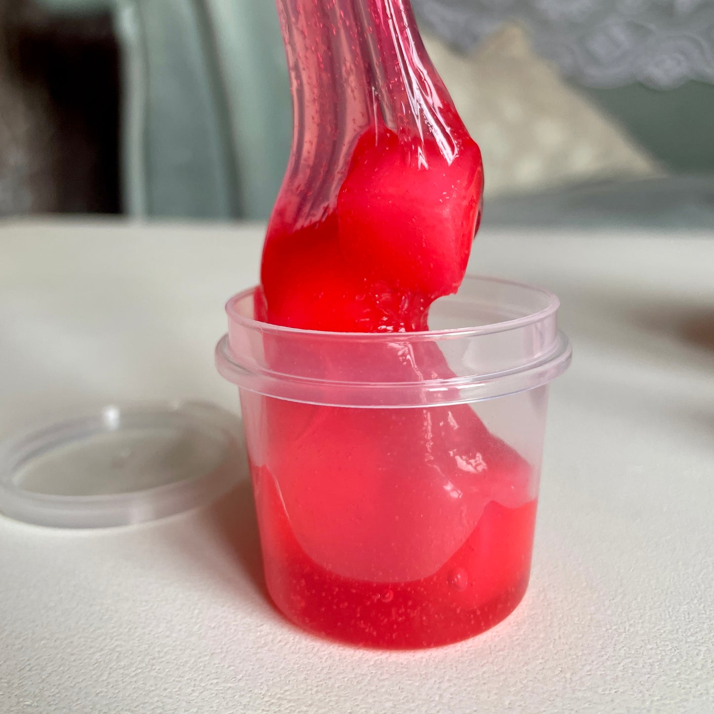 Strawberry Cheesecake - DIY clay slime