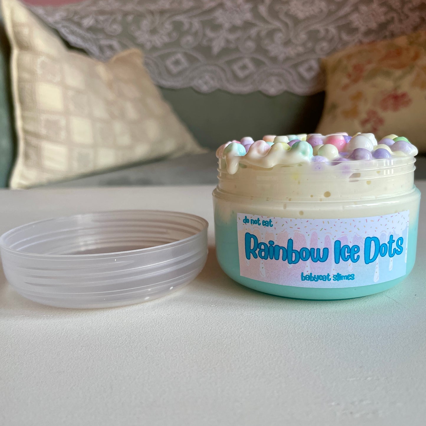 Rainbow Ice Dots - Floam slay slime
