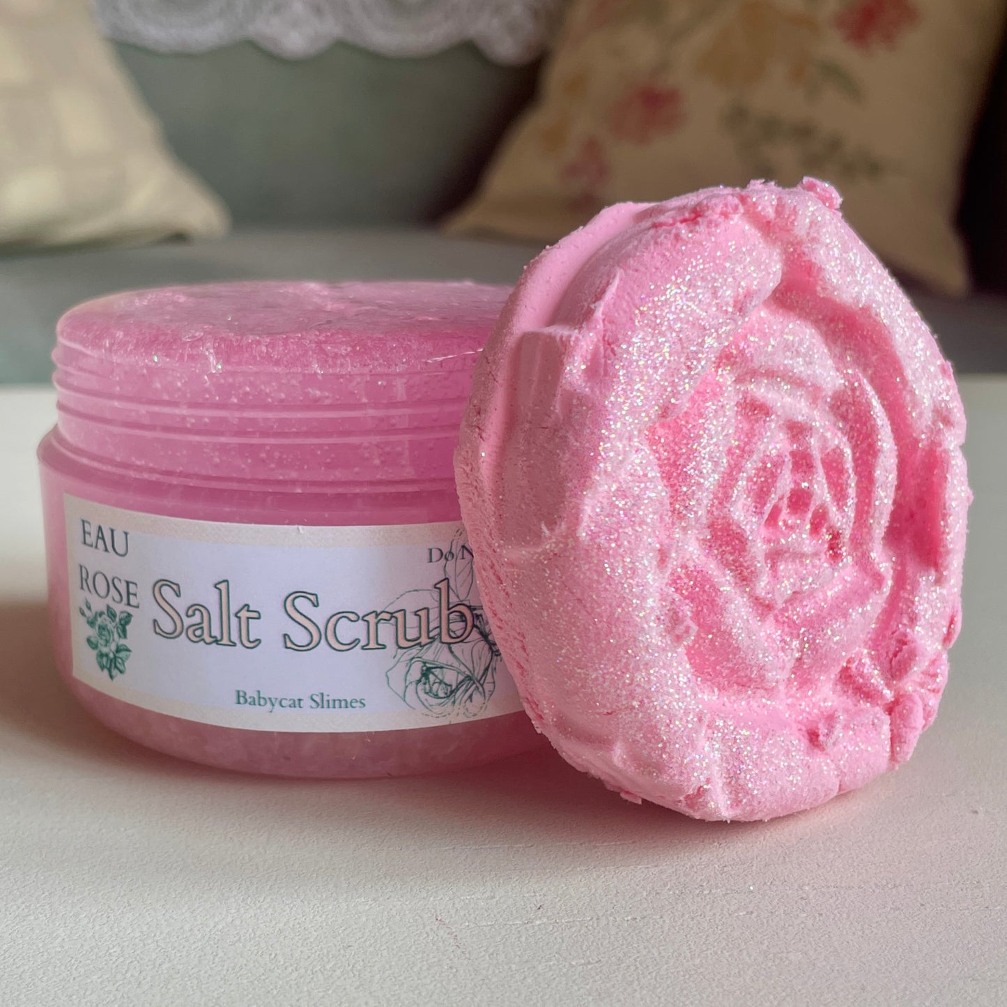 Eau Rose Salt Scrub - Korean clear crunchy + DIY Clay