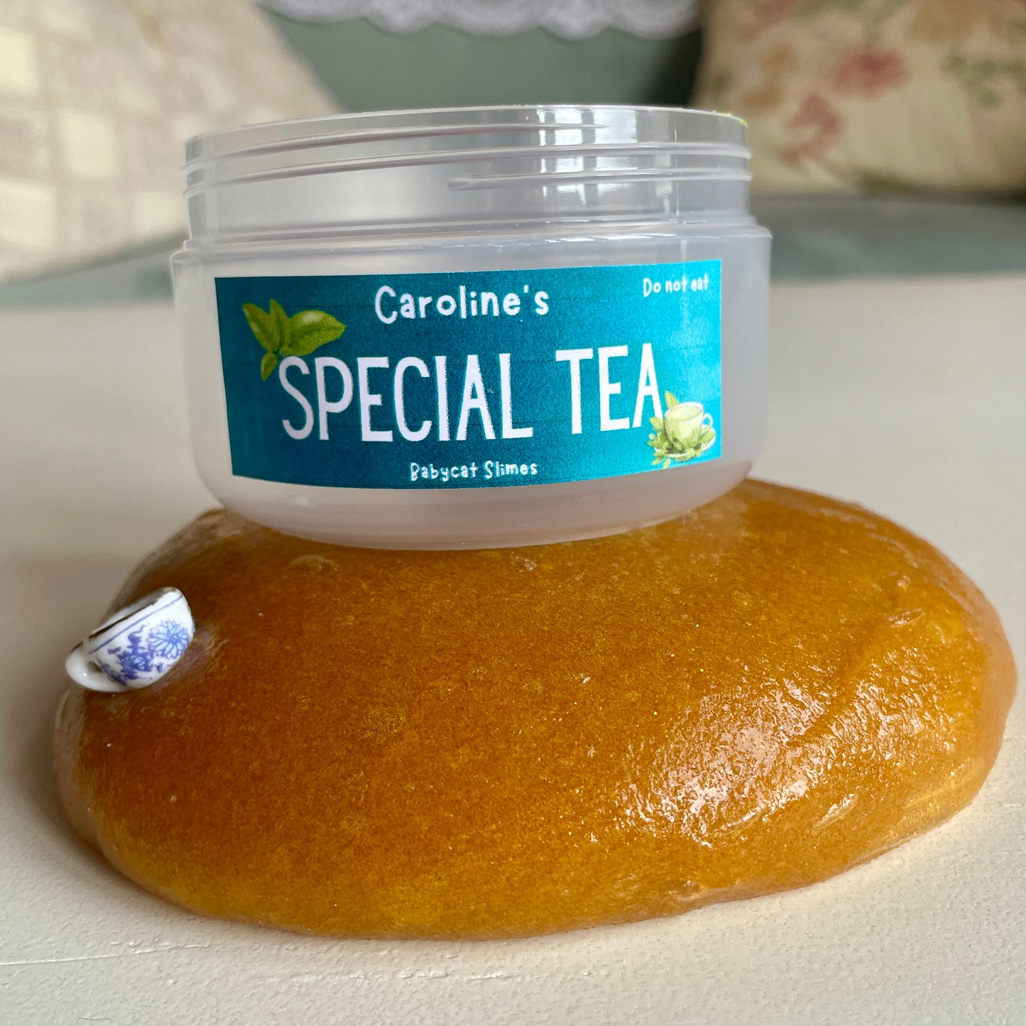 Caroline's Special Tea - Coated clear + icee = jelly slime