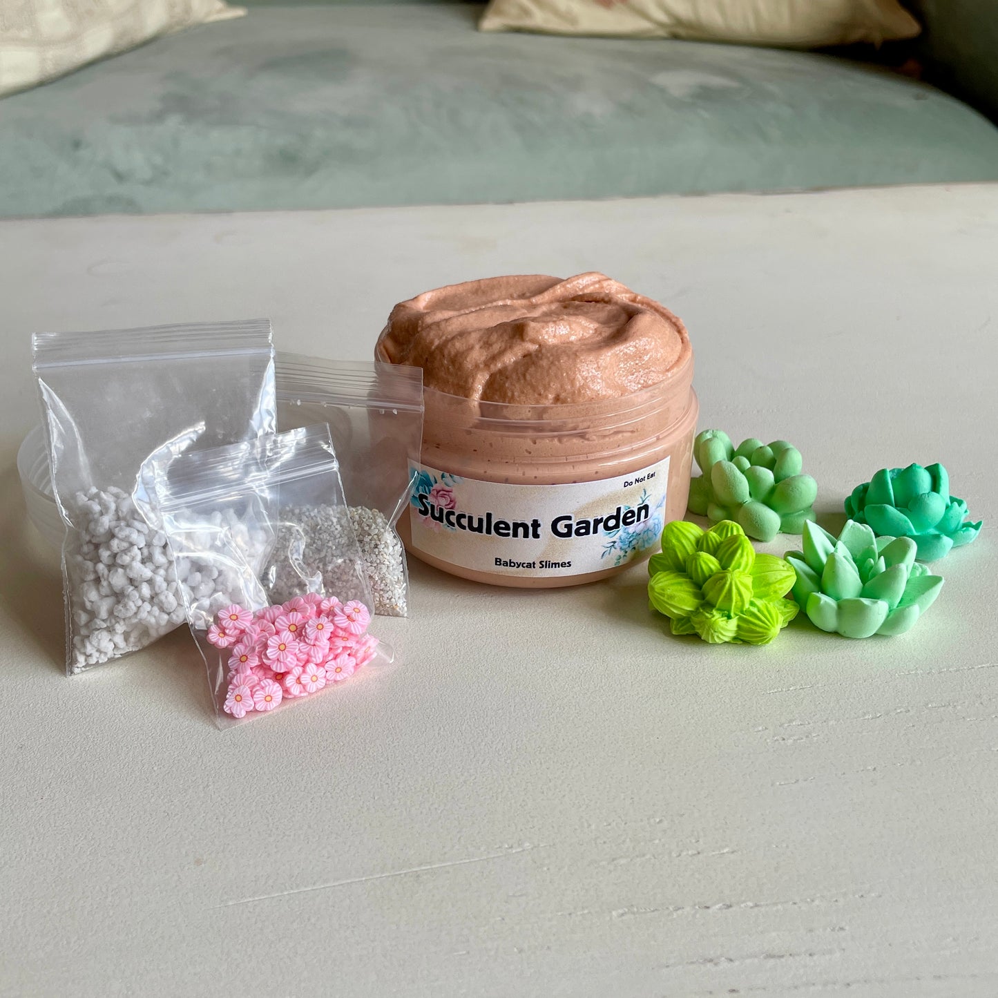 Succulent Garden - Cloud Creme DIY clay slime
