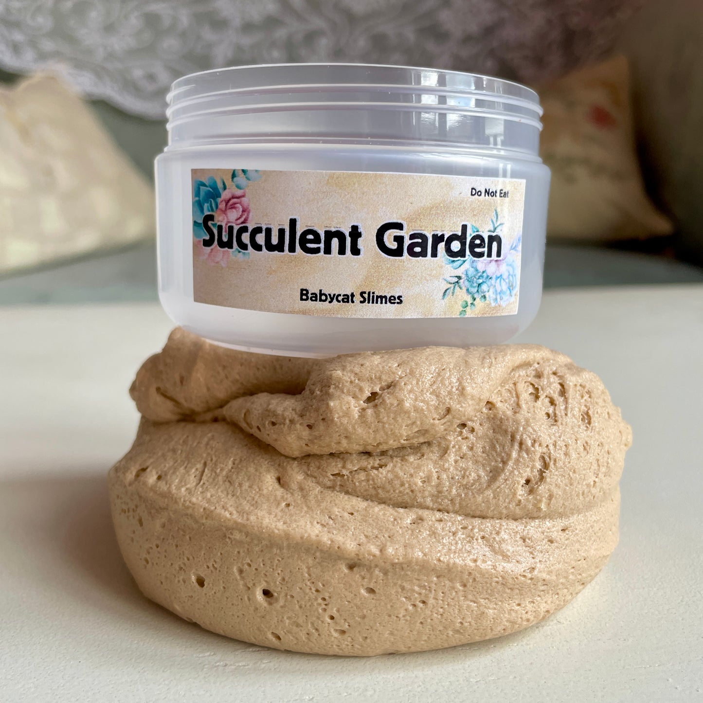 Succulent Garden - Cloud Creme DIY clay slime