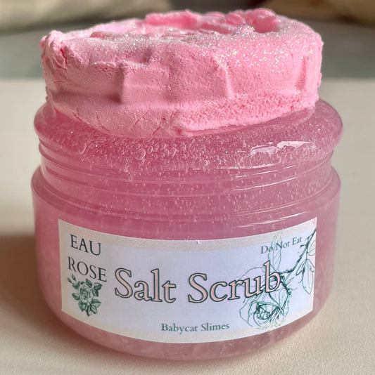 Eau Rose Salt Scrub - Korean clear crunchy + DIY Clay