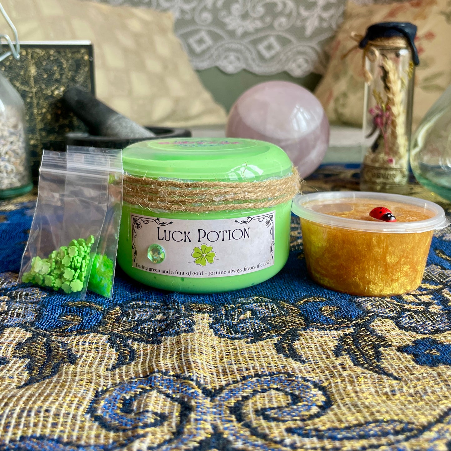 Potion Collection Bundle - Sleep Potion, Love Potion, Luck Potion - Butter x cloud, Clear, and Slay x clear slimes