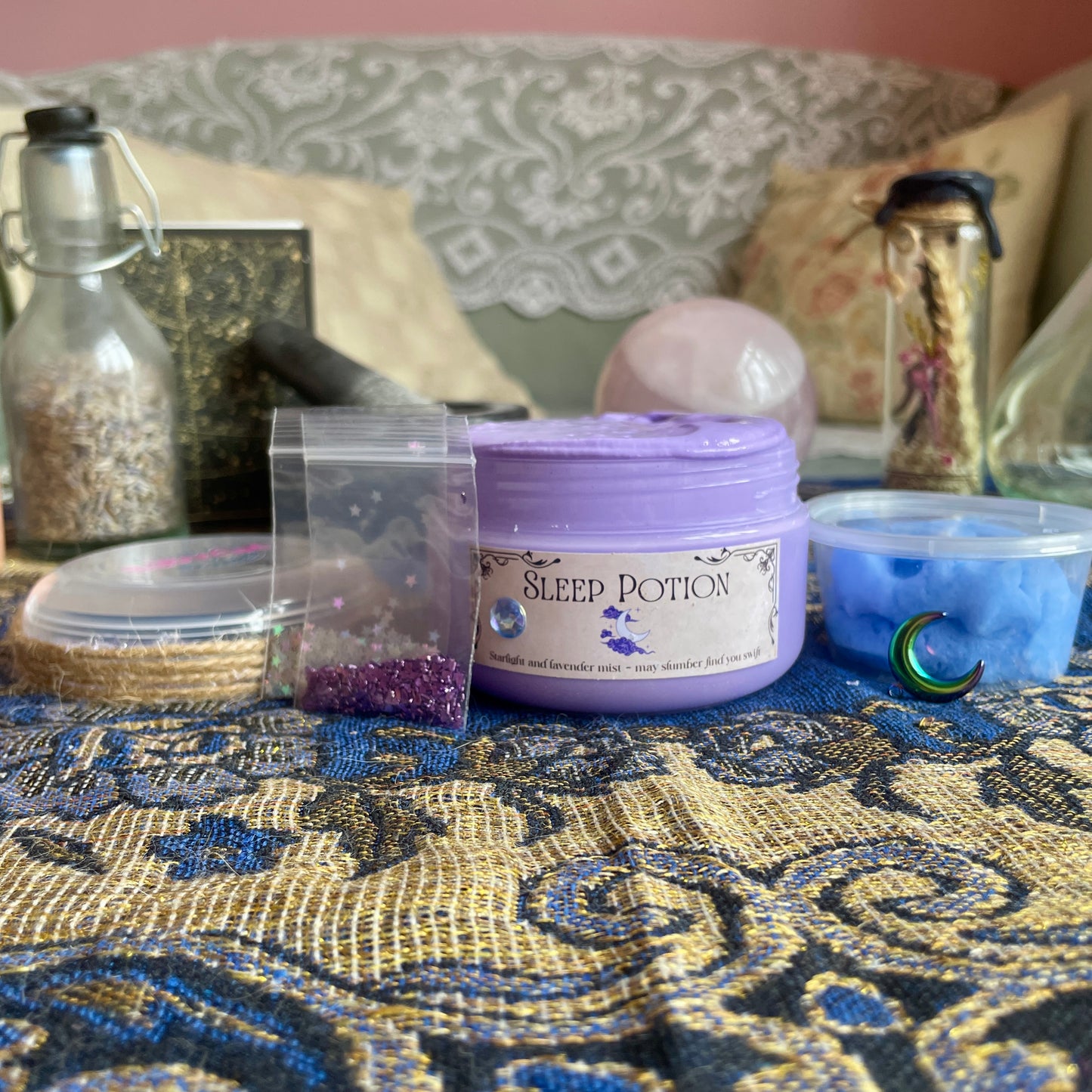 Potion Collection Bundle - Sleep Potion, Love Potion, Luck Potion - Butter x cloud, Clear, and Slay x clear slimes
