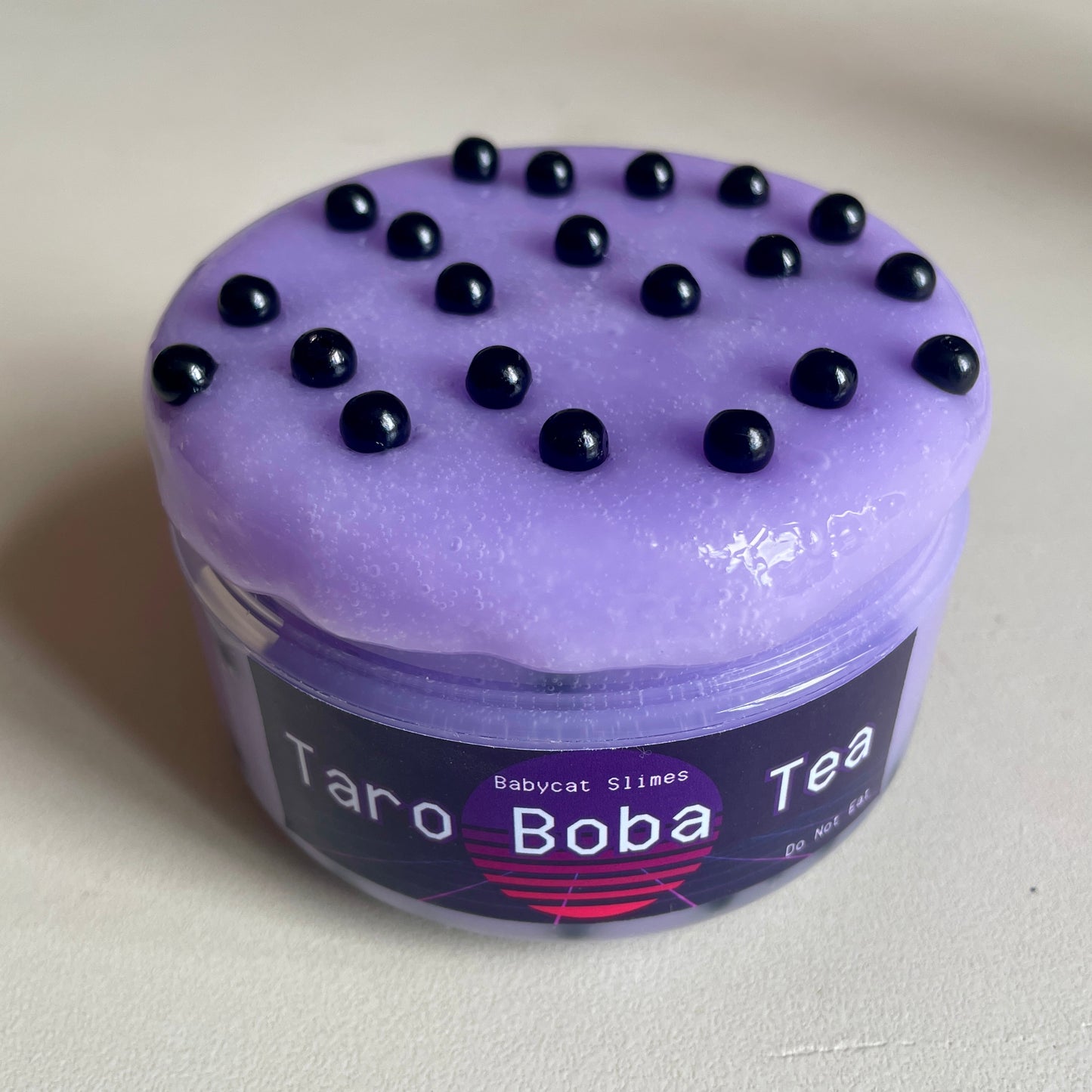 Taro Boba Tea - Milky clear slime