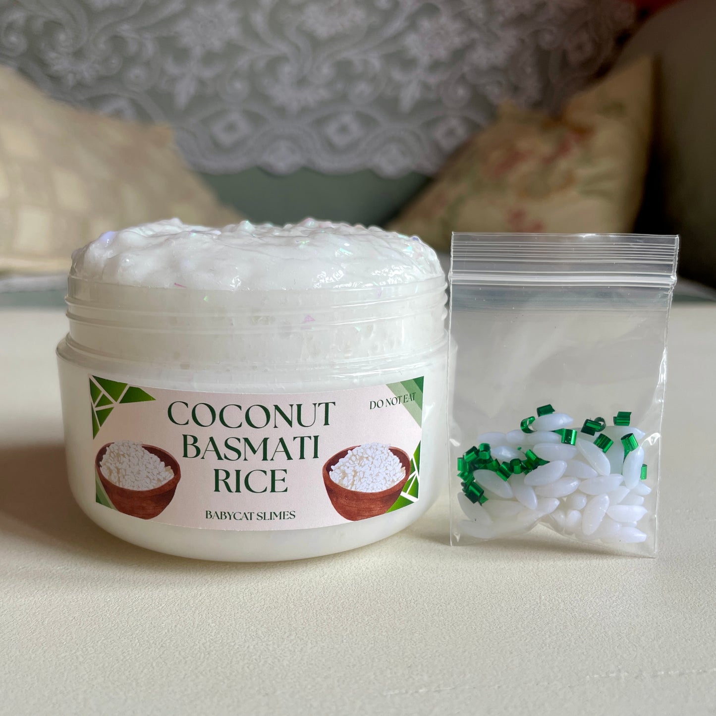 Coconut Basmati Rice - Clear slay slushee bingsu slime