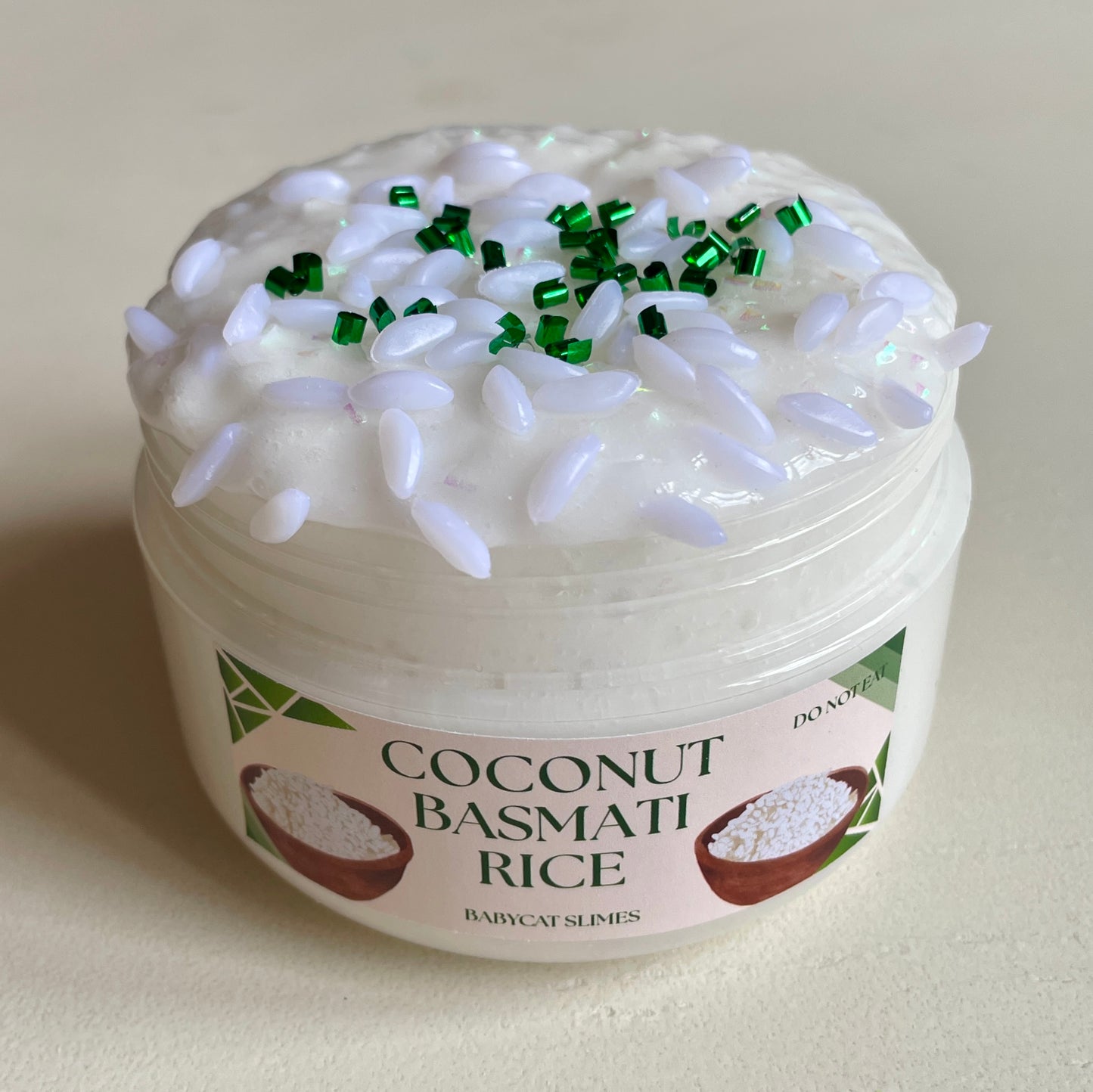 Coconut Basmati Rice - Clear slay slushee bingsu slime