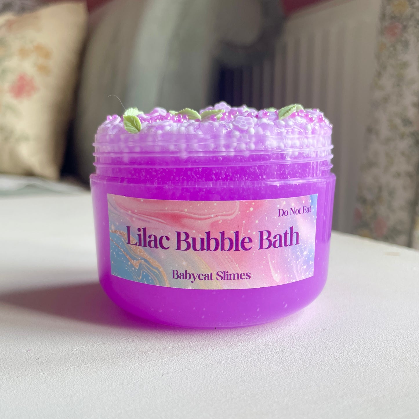 Lilac Bubble Bath - Clear Microfloam Slime