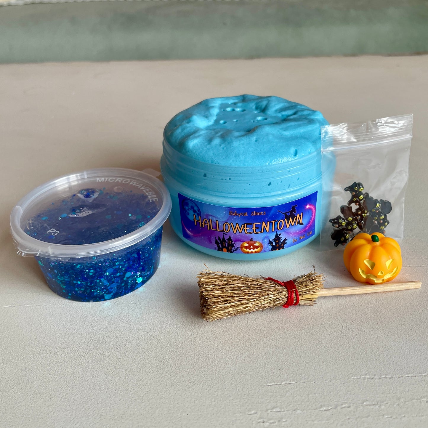 Halloweentown - WG jelly + clear glitter bomb