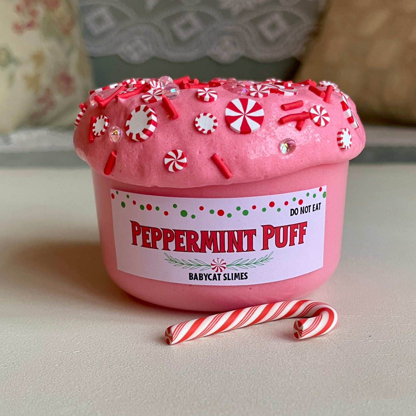 Peppermint Puff - Snowbutter Slime