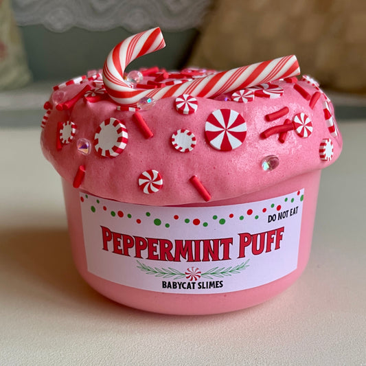 Peppermint Puff - Snowbutter Slime