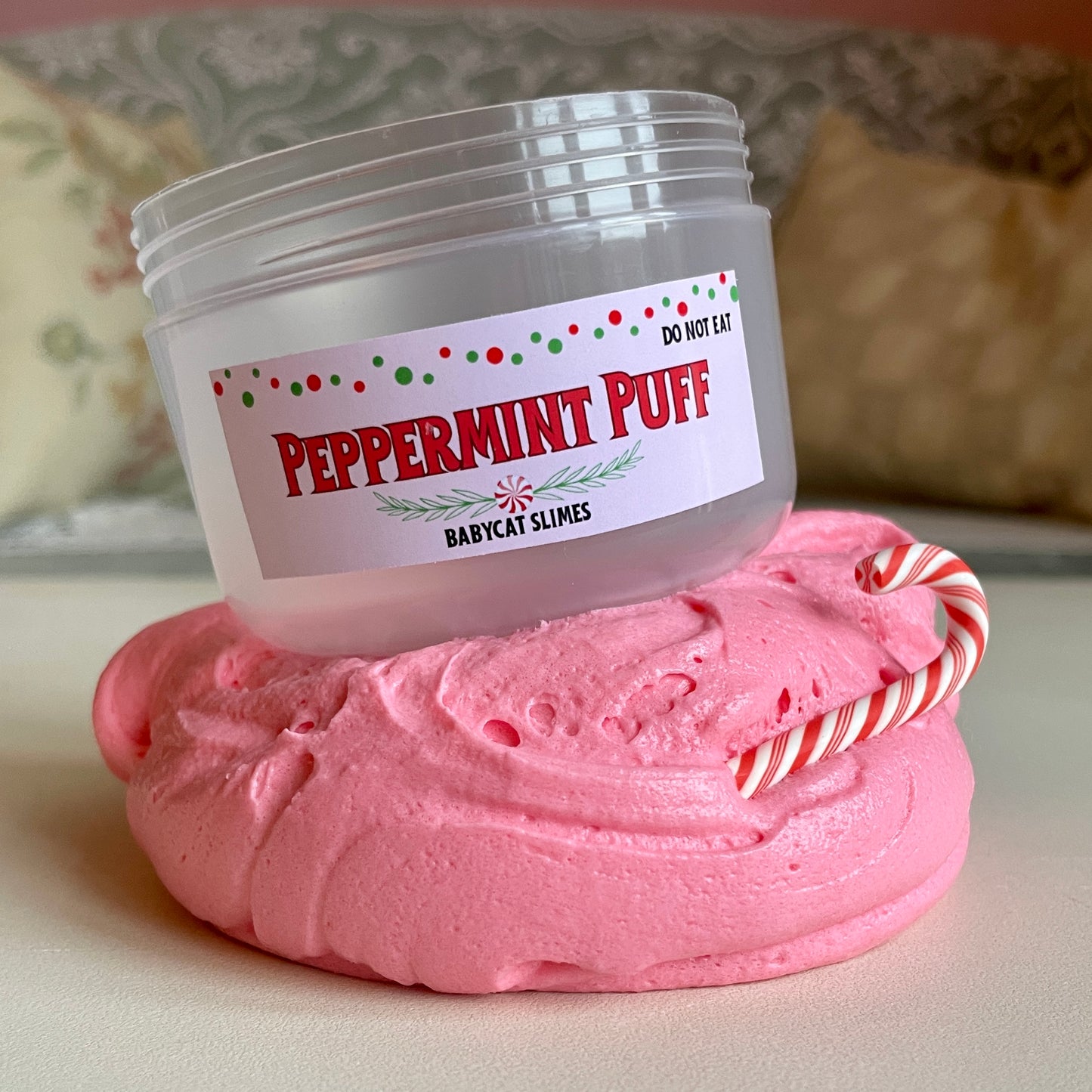 Peppermint Puff - Snowbutter Slime