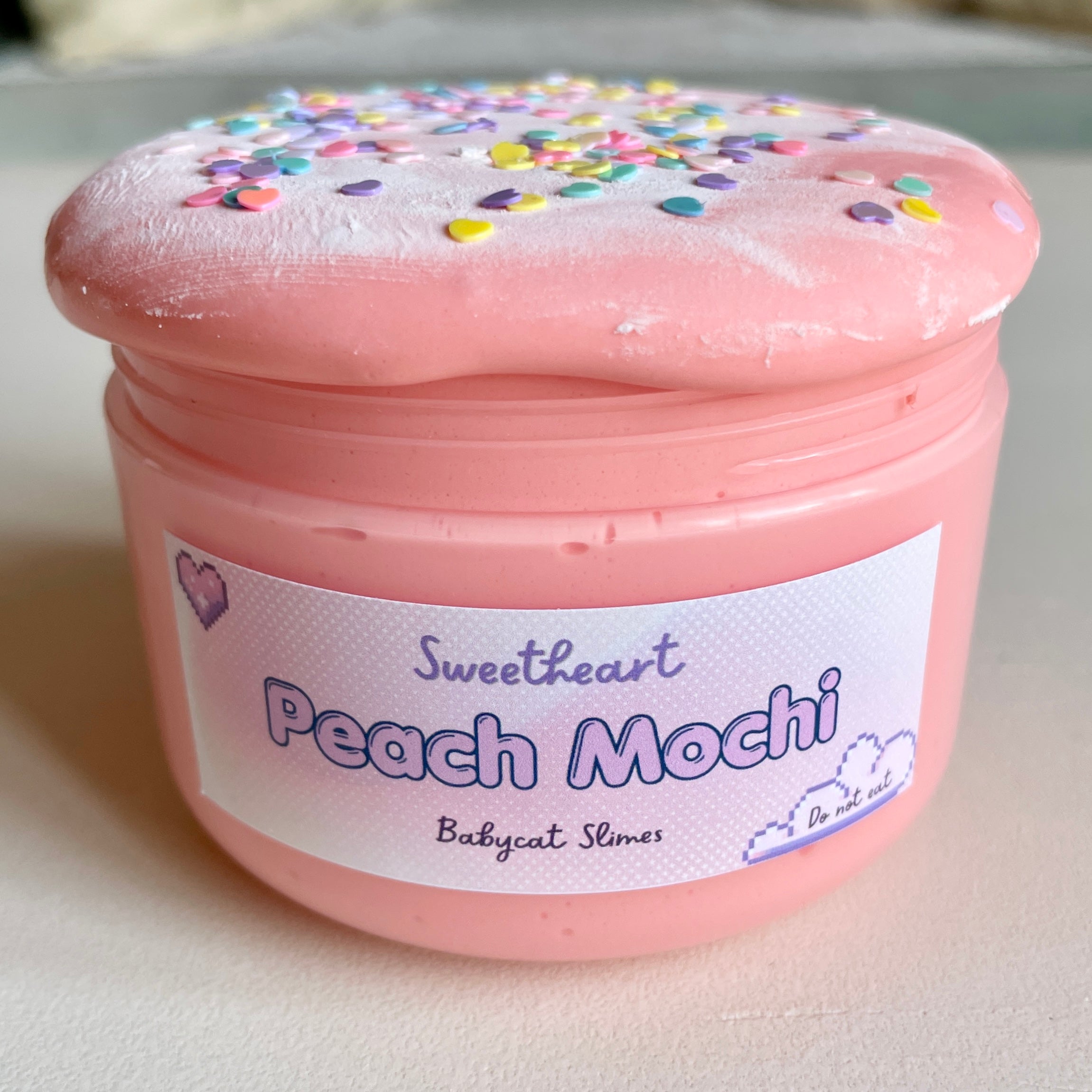 Sweetheart Peach Mochi - Butter Slime – Babycat Slimes