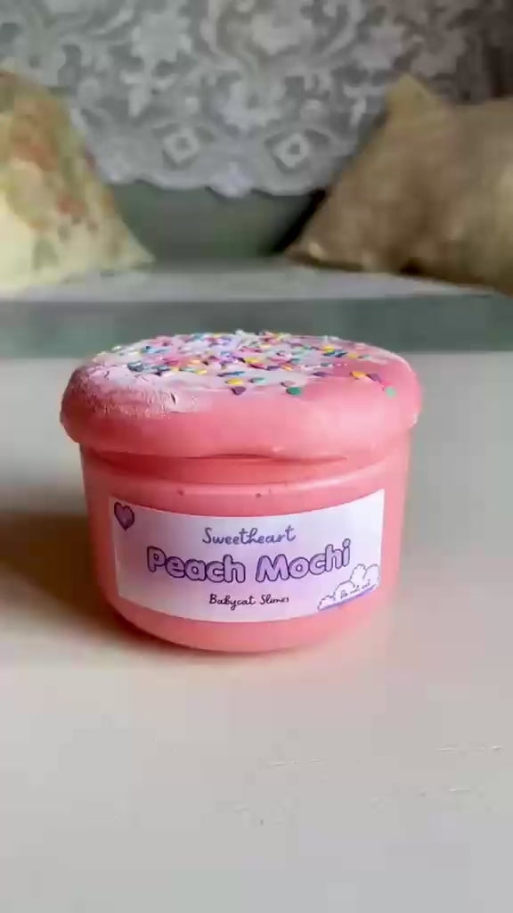 Sweetheart Peach Mochi - Butter Slime – Babycat Slimes